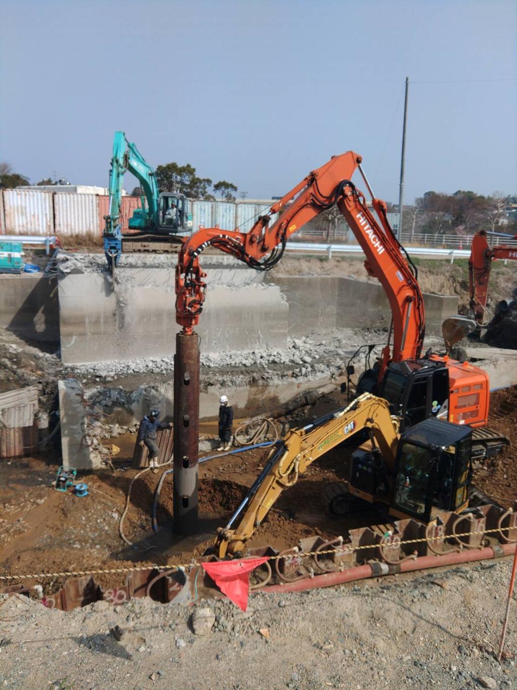 令和7年たん水防除事業 高師第一排水機場既設機場撤去工事